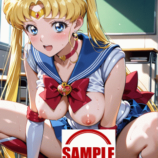 セーラームー〇 月野 うさぎ風 ポスター アニメ エロ 美乳 グラビア ファンアート 同人アート 0922 (13)