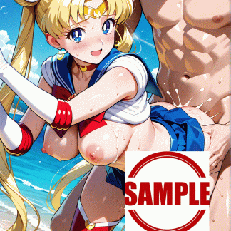 セーラームー〇 月野 うさぎ風 ポスター アニメ エロ 美乳 グラビア ファンアート 同人アート 0803 (8)