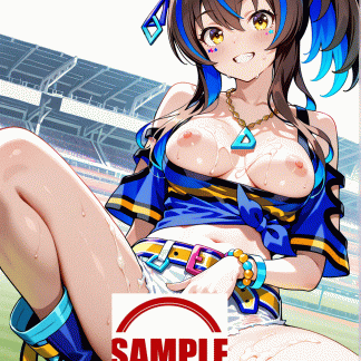 ウマ〇 ダイタクヘリオス風 ポスター アニメ エロ 美乳 グラビア ファンアート 同人アート 1027 (12)