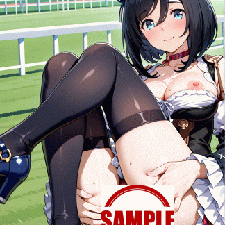 ウマ〇 エイシンフラッシュ風 ポスター アニメ エロ 美乳 グラビア ファンアート 同人アート 1008 (4)