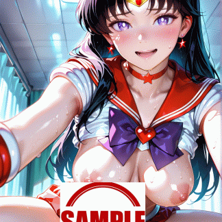 セーラームー〇 日野 レイ風 ポスター アニメ エロ 美乳 グラビア ファンアート 同人アート 0621 (3)