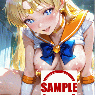セーラームー〇 愛野 美奈子風 ポスター アニメ エロ 美乳 グラビア ファンアート 同人アート 0621 (4)