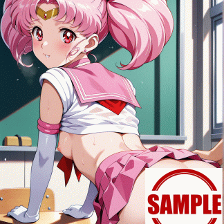 セーラームー〇 ミニウサ風 ポスター アニメ エロ 美乳 グラビア ファンアート 同人アート 0922 (25)
