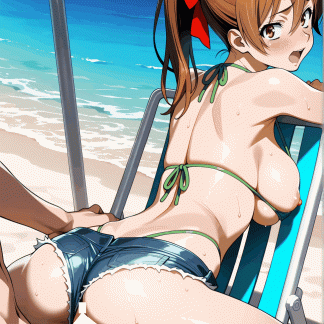 ハイスクールオブ〇デット 宮本 麗風 ポスター アニメ エロ 美乳 グラビア ファンアート 同人アート 0527 (11)