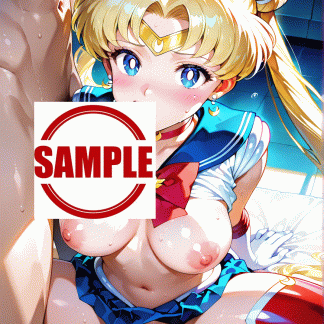 セーラームー〇 月野 うさぎ風 ポスター アニメ エロ 美乳 グラビア ファンアート 同人アート 0524 (01)