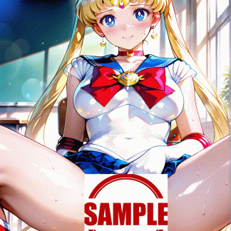 セーラームー〇 月野 うさぎ風 ポスター アニメ エロ 美乳 グラビア ファンアート 同人アート 0407 (01)