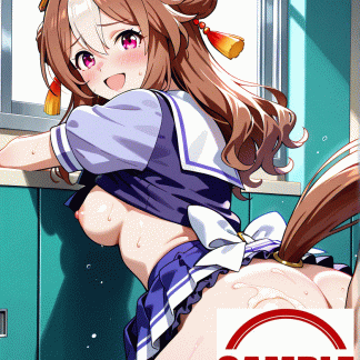 ウマ〇 コパノリッキー風 ポスター アニメ エロ 美乳 グラビア ファンアート 同人アート 0730 (14)