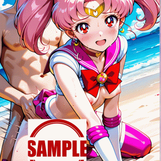 セーラームー〇 ミニウサ風 ポスター アニメ エロ 美乳 グラビア ファンアート 同人アート 0803 (3)