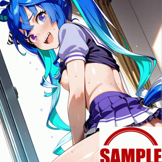 ウマ〇 ツインターボ風 ポスター アニメ エロ 美乳 グラビア ファンアート 同人アート 0726 (11)