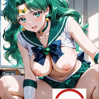 セーラームー〇 海王みちる風 ポスター アニメ エロ 美乳 グラビア ファンアート 同人アート 0922 (16)