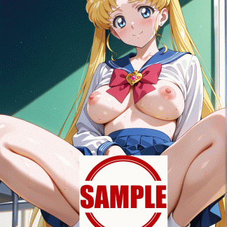 セーラームー〇 月野 うさぎ風 ポスター アニメ エロ 美乳 グラビア ファンアート 同人アート 0917 (10)