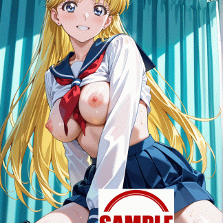 セーラームー〇 愛野 美奈子風 ポスター アニメ エロ 美乳 グラビア ファンアート 同人アート 1018 (15)