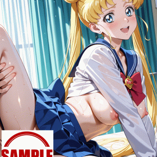 セーラームー〇 月野 うさぎ風 ポスター アニメ エロ 美乳 グラビア ファンアート 同人アート 1021 (10)