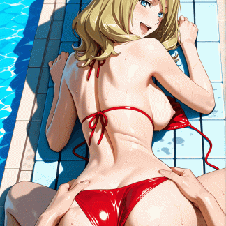 コードギア〇 ミレイ アッシュフォード風 ポスター アニメ エロ 美乳 グラビア ファンアート 同人アート 00507 (66)