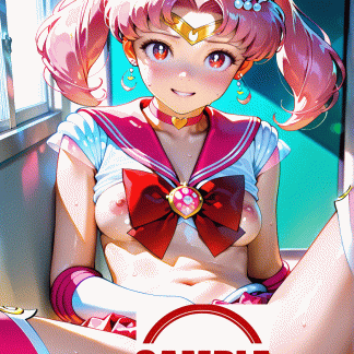 セーラームー〇 ミニウサ風 ポスター アニメ エロ 美乳 グラビア ファンアート 同人アート 0621 (7)
