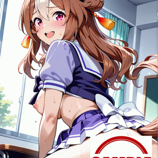 ウマ〇 コパノリッキー風 ポスター アニメ エロ 美乳 グラビア ファンアート 同人アート 0731 (9)