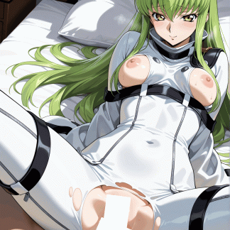コードギア〇 C.C.風 ポスター アニメ エロ 美乳 グラビア ファンアート 同人アート 0507 (103)