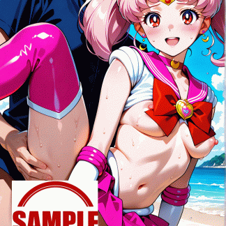 セーラームー〇 ミニウサ風 ポスター アニメ エロ 美乳 グラビア ファンアート 同人アート 0805 (4)