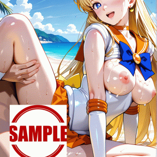 セーラームー〇 愛野 美奈子風 ポスター アニメ エロ 美乳 グラビア ファンアート 同人アート 0803 (5)