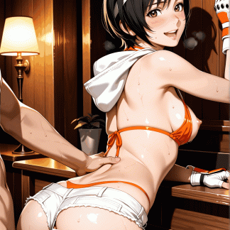 F〇７ ユフィ風 ポスター アニメ エロ 美乳 グラビア ファンアート 同人アート 0603(70)