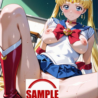 セーラームー〇 月野 うさぎ風 ポスター アニメ エロ 美乳 グラビア ファンアート 同人アート 0922 (14)