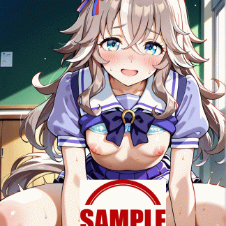 ウマ〇 ワンダーアキュート風 ポスター アニメ エロ 美乳 グラビア ファンアート 同人アート 0728 (12)