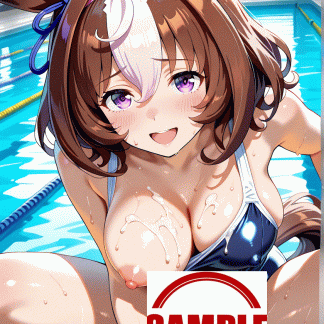 ウマ〇 メイショウドトウ風 ポスター アニメ エロ 美乳 グラビア ファンアート 同人アート 0807 (18)