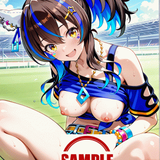 ウマ〇 ダイタクヘリオス風 ポスター アニメ エロ 美乳 グラビア ファンアート 同人アート 1027 (14)