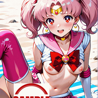 セーラームー〇 ミニウサ風 ポスター アニメ エロ 美乳 グラビア ファンアート 同人アート 0803 (2)
