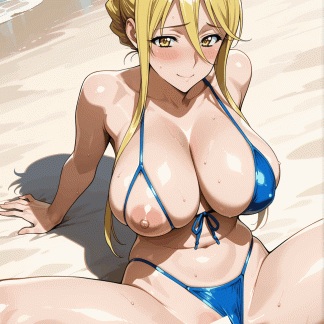 ハイスクールオブ〇デット 鞠川 静香風 ポスター アニメ エロ 美乳 グラビア ファンアート 同人アート 0527 (65)