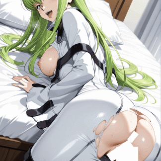 コードギア〇 C.C.風 ポスター アニメ エロ 美乳 グラビア ファンアート 同人アート 0507 (157)