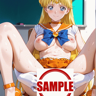セーラームー〇 愛野 美奈子風 ポスター アニメ エロ 美乳 グラビア ファンアート 同人アート 0919 (7)