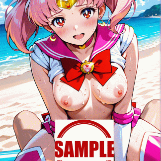 セーラームー〇 ミニウサ風 ポスター アニメ エロ 美乳 グラビア ファンアート 同人アート 0803 (7)