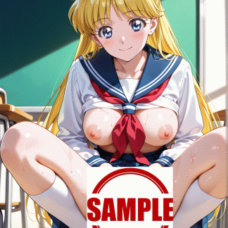 セーラームー〇 愛野 美奈子風 ポスター アニメ エロ 美乳 グラビア ファンアート 同人アート 0914 (10)