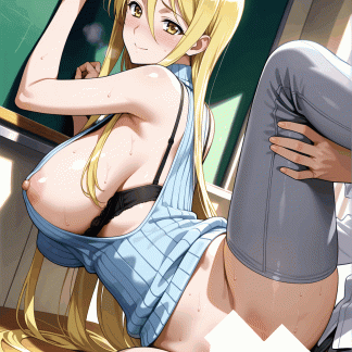 ハイスクールオブ〇デット 鞠川 静香風 ポスター アニメ エロ 美乳 グラビア ファンアート 同人アート 0527 (13)