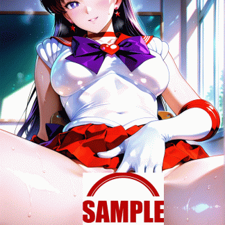 セーラームー〇 日野 レイ風 ポスター アニメ エロ 美乳 グラビア ファンアート 同人アート 0407 (01)