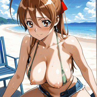 ハイスクールオブ〇デット 宮本 麗風 ポスター アニメ エロ 美乳 グラビア ファンアート 同人アート 0527 (114)
