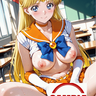 セーラームー〇 愛野 美奈子風 ポスター アニメ エロ 美乳 グラビア ファンアート 同人アート 0919 (14)