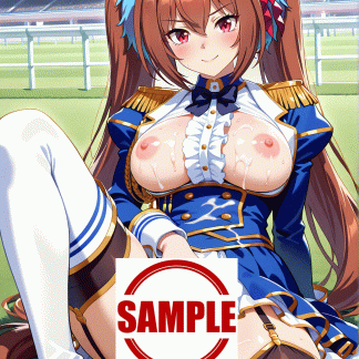 ウマ〇 ダイワスカーレット風 ポスター アニメ エロ 美乳 グラビア ファンアート 同人アート 1018 (01)