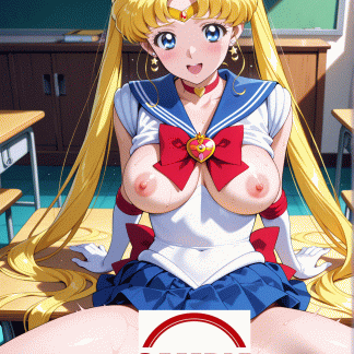 セーラームー〇 月野 うさぎ風 ポスター アニメ エロ 美乳 グラビア ファンアート 同人アート 0922 (8)