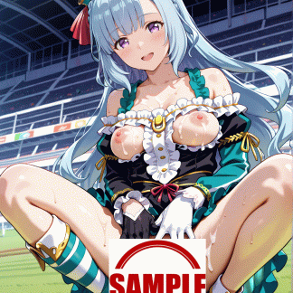 ウマ〇 メジロアルダン風 ポスター アニメ エロ 美乳 グラビア ファンアート 同人アート 1015 (13)