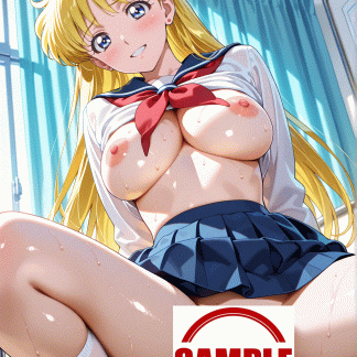 セーラームー〇 愛野 美奈子風 ポスター アニメ エロ 美乳 グラビア ファンアート 同人アート 1018 (13)