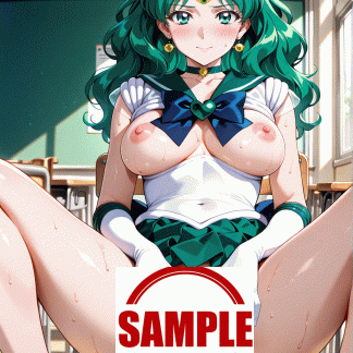セーラームー〇 海王みちる風 ポスター アニメ エロ 美乳 グラビア ファンアート 同人アート 0919 (3)