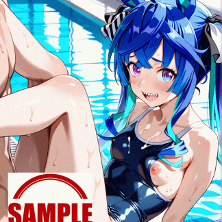 ウマ〇 ツインターボ風 ポスター アニメ エロ 美乳 グラビア ファンアート 同人アート 0807 (22)