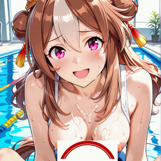 ウマ〇 コパノリッキー風 ポスター アニメ エロ 美乳 グラビア ファンアート 同人アート 0805 (17)