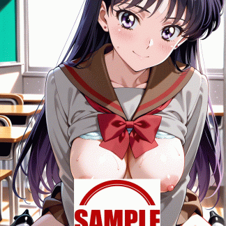 セーラームー〇 日野 レイ風 ポスター アニメ エロ 美乳 グラビア ファンアート 同人アート 0914 (38)