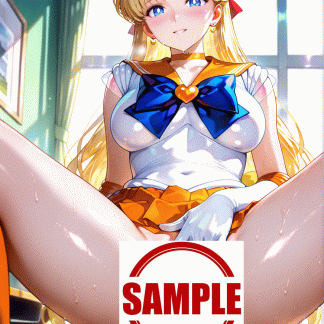 セーラームー〇 愛野 美奈子風 ポスター アニメ エロ 美乳 グラビア ファンアート 同人アート 0414 (2)
