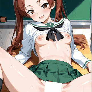 ガールズ〇パンツァー 角谷 杏風 ポスター アニメ エロ 美乳 グラビア ファンアート 同人アート 0507 (167)