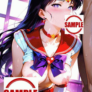 セーラームー〇 日野 レイ風 ポスター アニメ エロ 美乳 グラビア ファンアート 同人アート 0524 (01)