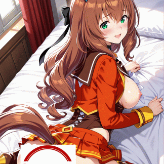 ウマ〇 マルゼンスキー風 ポスター アニメ エロ 美乳 グラビア ファンアート 同人アート 1029 (31)